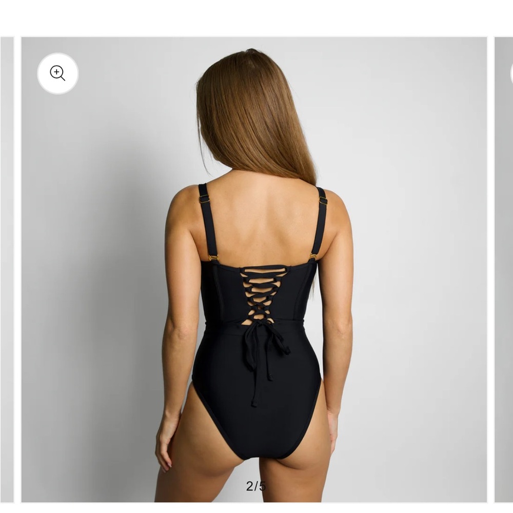 93 Play Street Naomi black corset one piece - Picture 2 of 4